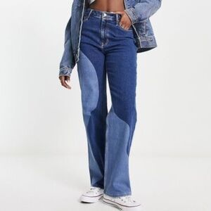 Dual Denim High Rise Jeans from Hollister
